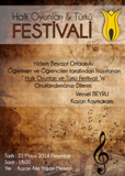 Halk oyunları ve Türkü Festivali Davetiyesi